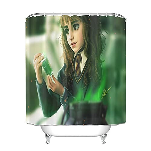 Rideau de douche Hermione Granger, Poudlard - Harry Potter - 180x200 cm