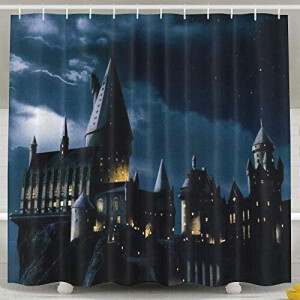 Rideau de douche Poudlard - Harry Potter - couleuré 152x183 cm