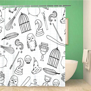 Rideau de douche Harry Potter couleur 180x180 cm