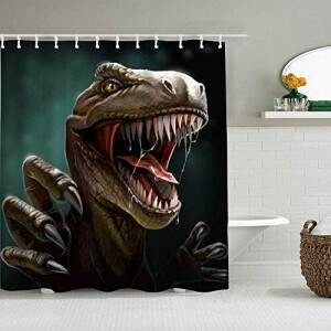 Rideau de douche Jurassic Park 183x183 cm
