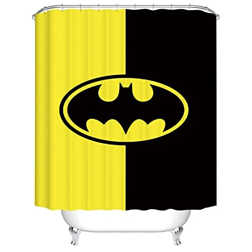 Rideau de douche Batman logo 180x200 cm