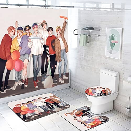 Rideau de douche BTS onecouleur 50x80 cm