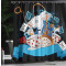 Rideau de douche Lapin blanc - Alice au pays des merveilles - multicolore 170x178 cm - miniature