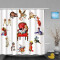 Rideau de douche Alice au pays des merveilles couleurs mélangées 180x180 cm - miniature variant 3