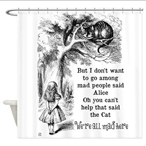 Rideau de douche Alice au pays des merveilles 180x200 cm