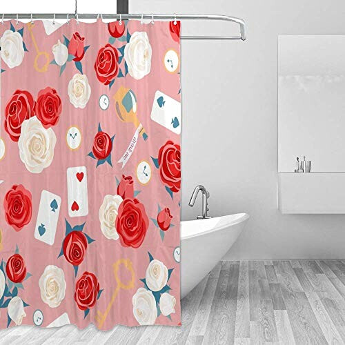 Rideau de douche Alice au pays des merveilles conforme À l'image 152.4x183 cm variant 2 