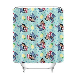 Rideau de douche Lilo - Stitch - 180x200 cm