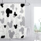 Rideau de douche Mickey noir/blanc - miniature variant 1