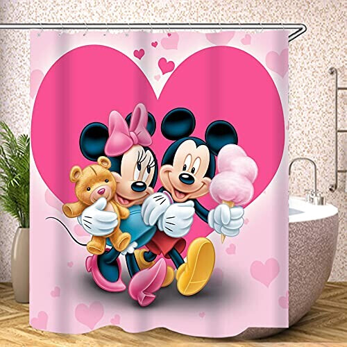 Rideau de douche Mickey - Minnie - 180x200 cm variant 2 
