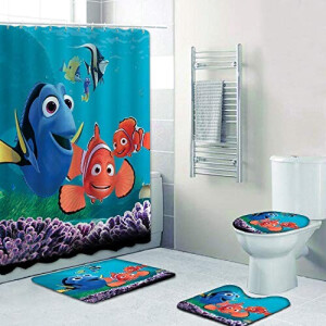 Rideau de douche Dory, Nemo - Le Monde de Nemo -  pièces 182.9x182.9 cm