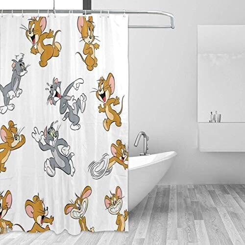 Rideau de douche Tom et Jerry comme indiqué sur la photo 182.9x182.9 cm variant 1 
