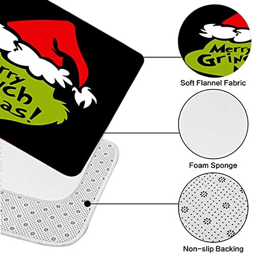 Rideau de douche Le Grinch 180x180 cm variant 2 