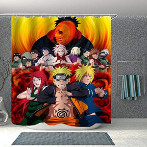 Rideau de douche Naruto 90x180 cm