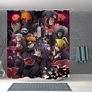 Rideau de douche Naruto 180x180 cm