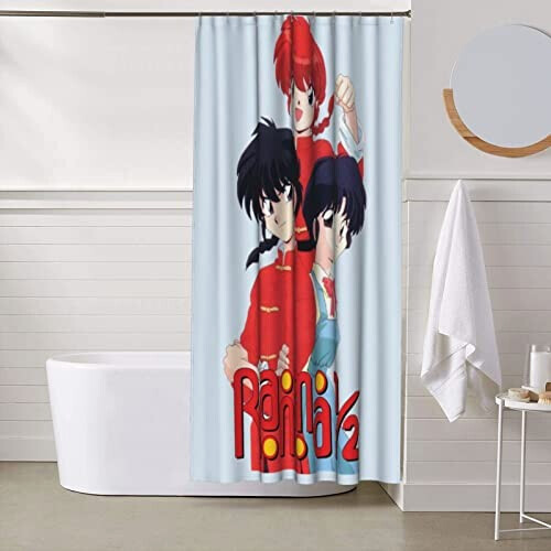 Rideau de douche Ranma 1/2 fer 152.4x182.9 cm variant 6 