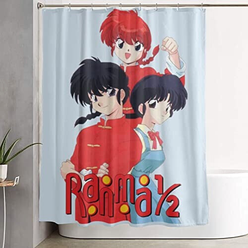 Rideau de douche Ranma 1/2 fer 152.4x182.9 cm variant 7 