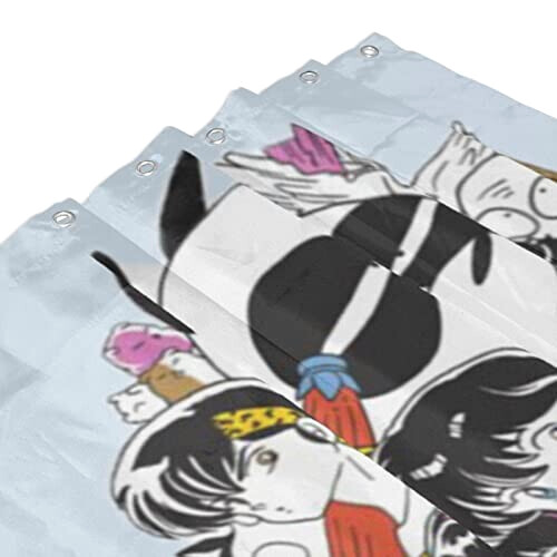 Rideau de douche Ranma 1/2 fer 152.4x182.9 cm variant 2 