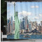 Rideau de douche New York gris blanc 175x200 cm - miniature variant 3