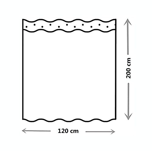 Rideau de douche Aigle 120x200 cm variant 5 