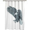 Rideau de douche Aigle gris 120x180 cm - miniature