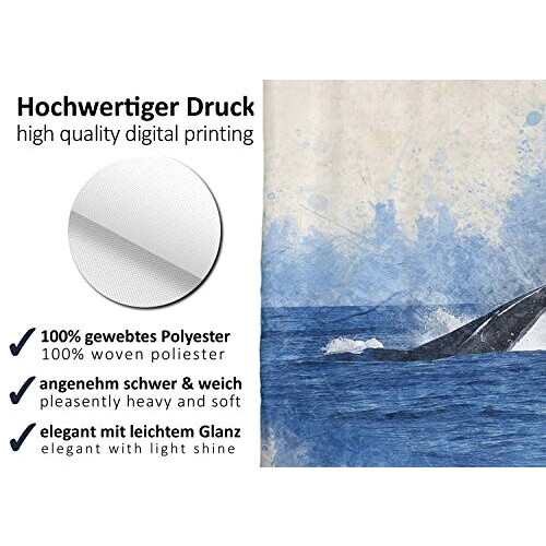 Rideau de douche Baleine 180x200 cm variant 0 