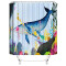 Rideau de douche Baleine yl 200x200 cm - miniature