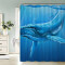 Rideau de douche Baleine couleur 120x180 cm - miniature