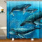 Rideau de douche Baleine océan 120x200 cm - miniature