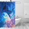 Rideau de douche Baleine multicolore 150x180 cm - miniature variant 1