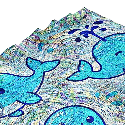 Rideau de douche Baleine 168x183 cm variant 1 