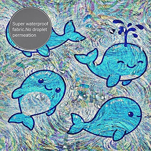 Rideau de douche Baleine 168x183 cm variant 3 