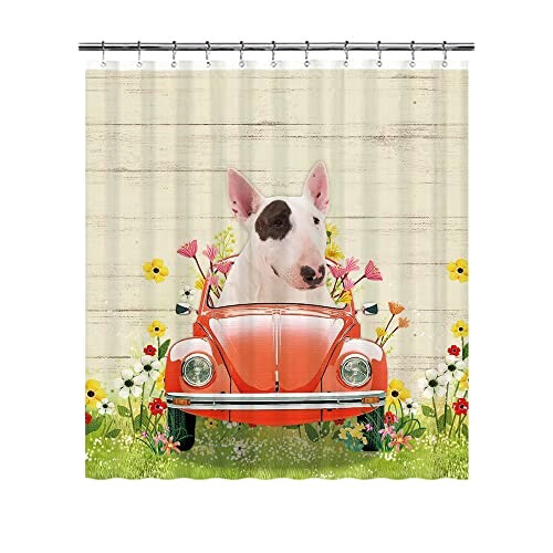 Rideau de douche Bull Terrier, Staffordshire Bull Terrier - Chien - 180x180 cm