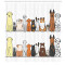 Rideau de douche Chien jaune marron 175x220 cm - miniature variant 1