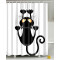 Rideau de douche Chat noir - miniature
