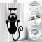 Rideau de douche Chat blanc 150x180 cm - miniature variant 4