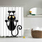 Rideau de douche Chat noir 120x180 cm - miniature