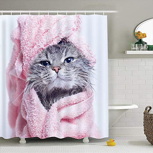 Rideau de douche Chat 180x200 cm variant 0 