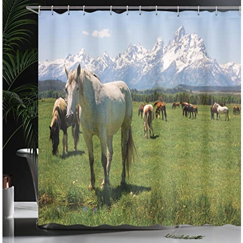 Rideau de douche Cheval multi 175x240 cm variant 2 