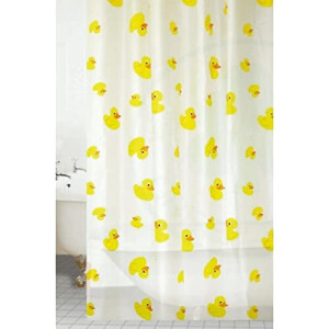 Rideau de douche Canard jaune 180x180 cm