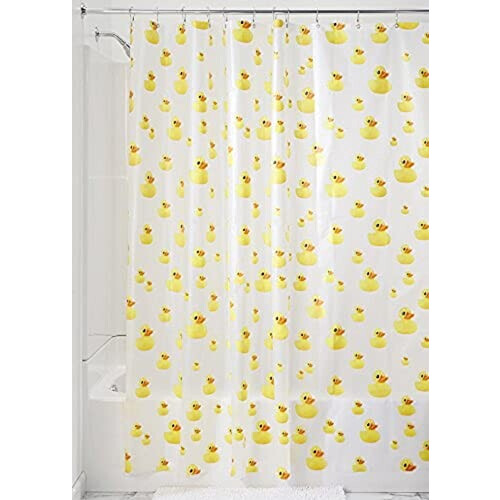 Rideau de douche Canard jaune/orange 180x200 cm
