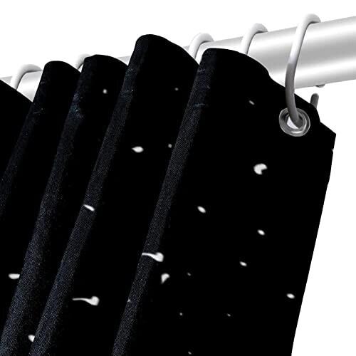 Rideau de douche Caméléon s sur noir 152.4x182.88 cm variant 3 