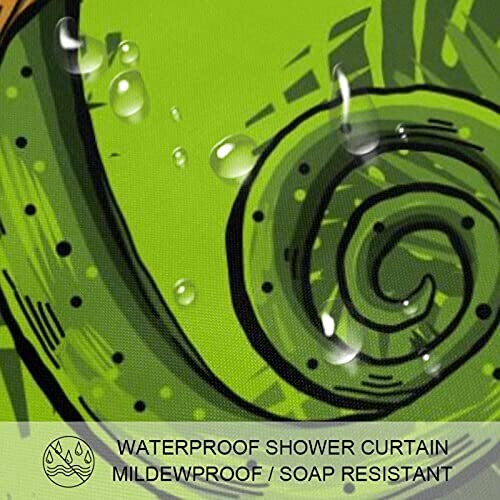 Rideau de douche Caméléon multicolore 152.4x182.9 cm variant 1 