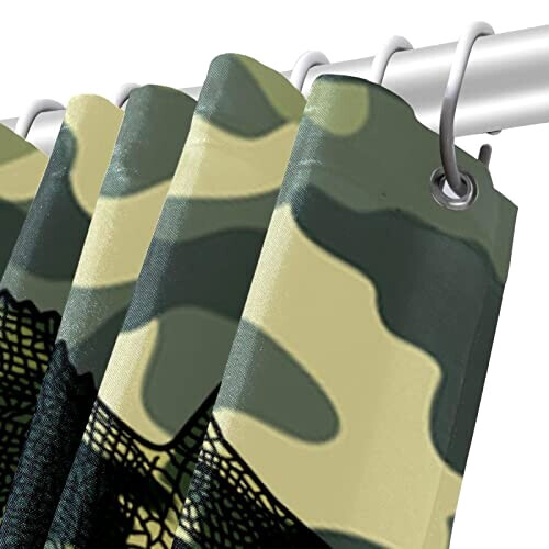 Rideau de douche Caméléon lézard camouflage 152.4x182.88 cm variant 3 
