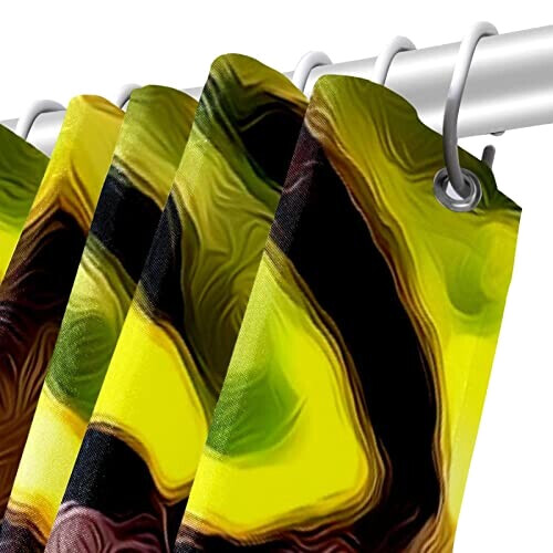 Rideau de douche Caméléon décoration de texture 182.88x182.88 cm variant 3 