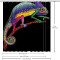 Rideau de douche Caméléon arc-en-ciel 182.88x182.88 cm - miniature variant 5