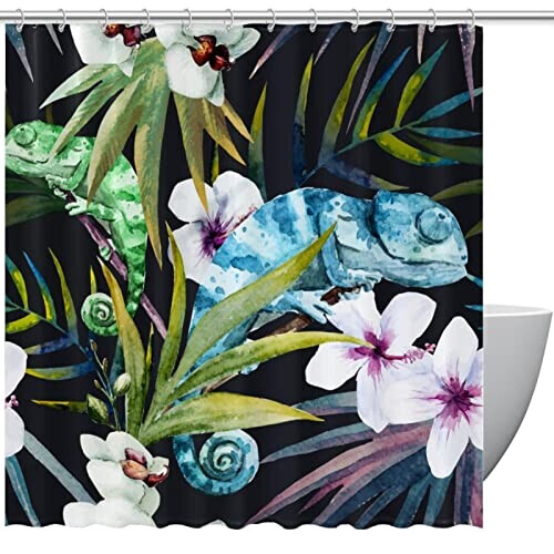 Rideau de douche Caméléon multi-couleur
