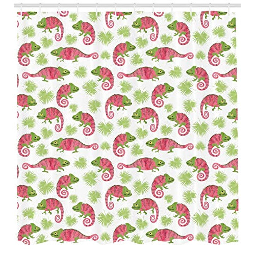 Rideau de douche Caméléon sombre corail vert 175x180 cm variant 0 