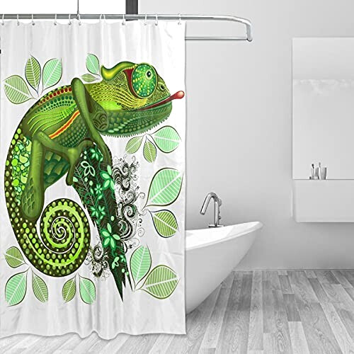 Rideau de douche Caméléon multicolore 150x180 cm variant 0 