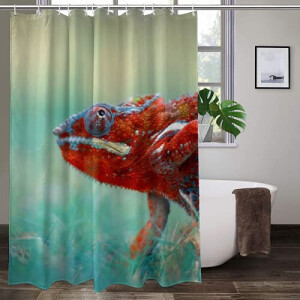 Rideau de douche Caméléon multicolore 152x201 cm