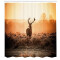 Rideau de douche Cerf marron orange 175x240 cm - miniature variant 1
